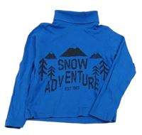 Tmavomodrý rolák s horou a nápismi Lupilu