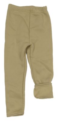 Béžové zateplené legíny 