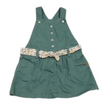 Zelené rifľové na traké šaty s opaskom Obaibi