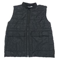 Čierna šušťáková zateplená vesta H&M