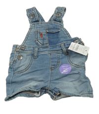 Nové - Svetlomodré rifľové teplákové na traké kraťasy Nutmeg