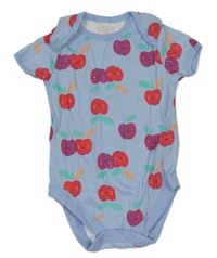 Svetlomodré body s jablky George