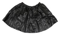 Čierna koženková kolová sukňa Zara