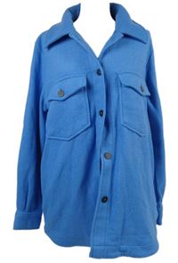 Nové - Dámská modrá pletená košilová bunda Dunnes 