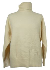 Dámský smetanový svetr s rolákem 