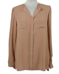 Dámská béžovo-růžová puntíkovaná halenka Steffen Schraut 