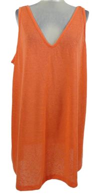 Dámska lososová úpletová tunika Yours vel. 66