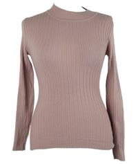 Dámský starorůžový žebrovaný svetr Primark 