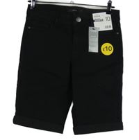 Nové - Dámské černé riflové kraťsy George 