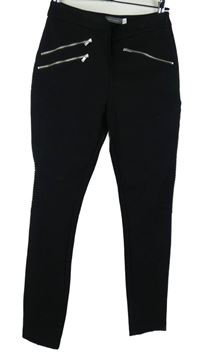 Dámské černé tregíny se zipy Mint Velvet 