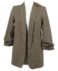 Nové - Dámský černo-béžovo-rezavý vzorovaný sakový cardigán Pieces 