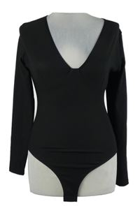 Nové - Dámské černé žebrované body Primark