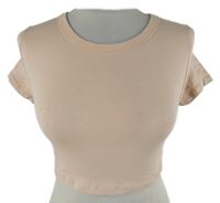 Nové - Dámské světlerůžové crop tričko H&M