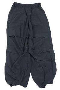 Tmavosivé šušťákové cuff nohavice zn. H&M