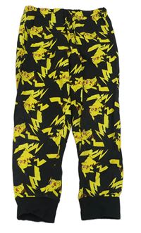 Černé pyžamové kalhoty s Pikachu 