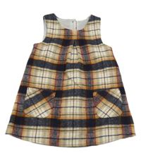 Farebné kockované vlnené šaty Nutmeg