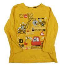 Žluté triko s obrázky Kiki&Koko