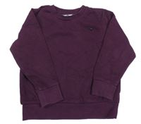 Fialová mikina s výšivkou Next