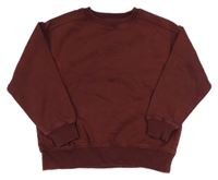 Mahagónovoá oversize mikina s nápisom F&F