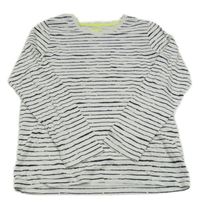 Bílo-černé pruhované triko Tchibo