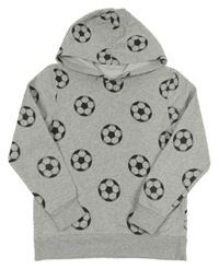 Svetlosivá mikina s loptami a kapucňou H&M