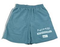 Modré šusťákové kraťasy s logem Nike