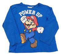 Modré tričko s Mariem nintendo