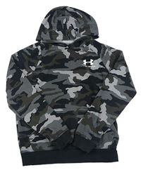Šedo-černá army mikina s kapucí Under Armour