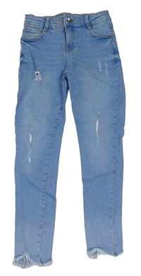 Světlemodré skinny rifle s prošoupáním Denim Co.