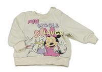 Smetanová mikina s Minnie a Daisy Disney