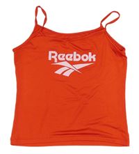 Červený sportovní top s logem Reebok