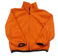 Oranžová fleecová prepínaci mikina