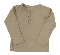 Béžové žebrované triko George