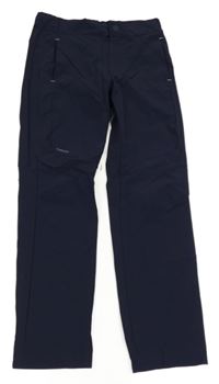 Tmavomodré outdoorové funkční kalhoty Quechua