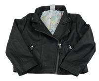 Černá koženková bunda Kiki&Koko