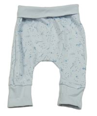 Svetlomodré tepláky s žirafkami Mothercare