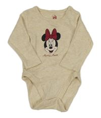 Béžové melírované body s Minnie Disney