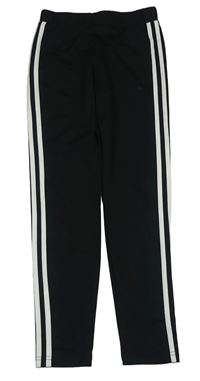 Černé sportovní legíny s proužky Adidas