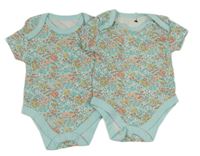 2x - Pomněnkové body s kytičkami Matalan