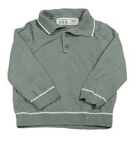 Khaki sveter s prúžkami Primark