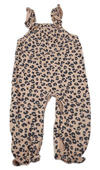 Světlerůžovo-šedé vzorované laclové tepláky M&S