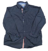 Tmavomodrá košile se vzorem Kids