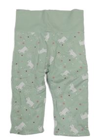 Světlezelené zateplené tepláky s medvídky Dopodopo