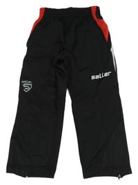 Čierno-červené športové nohavice Saller