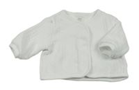 Biela prešívaná prepínaci mikina Mamas&Papas