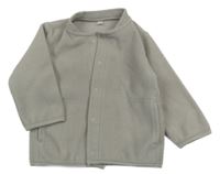 Béžová fleecová prepínaci mikina