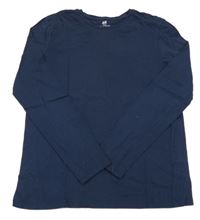 Tmavomodré triko H&M