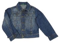 Tmavomodrá riflová bunda Benetton