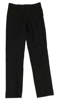 Čierne spoločenské slim nohavice s pukmi George