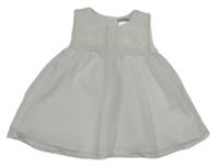 Biela šifónová blúzková á tunika s kvietkami George